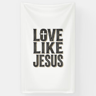 Liebe wie Jesus Christliches Typografie-Design_1 Banner