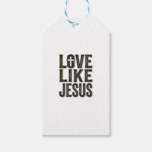 Liebe wie Jesus Christliches Typografie-Design_1 Geschenkanhänger