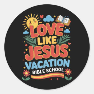 Liebe wie Jesus Ferienbibelschule Vbs 2025 Chr Runder Aufkleber