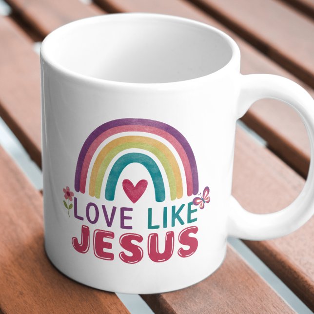 Liebe wie Jesus, Glaube Inspiriert Kaffee Tasse (Von Creator hochgeladen)