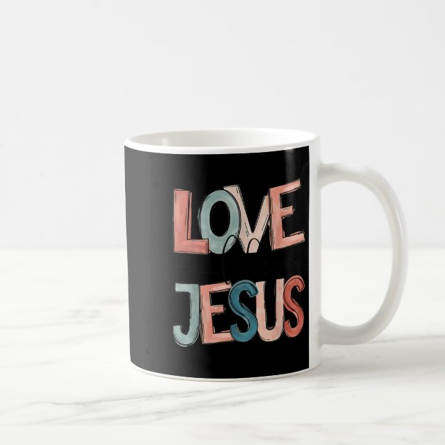 Liebe wie Jesus Kaffeetasse (Rechts)