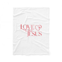 Liebe-wie-Jesus-Knopf mit Kreuz in einem Herzen