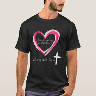 Liebe wie Jesus Kreuz christlich Johannes 3:16 Ver T-Shirt