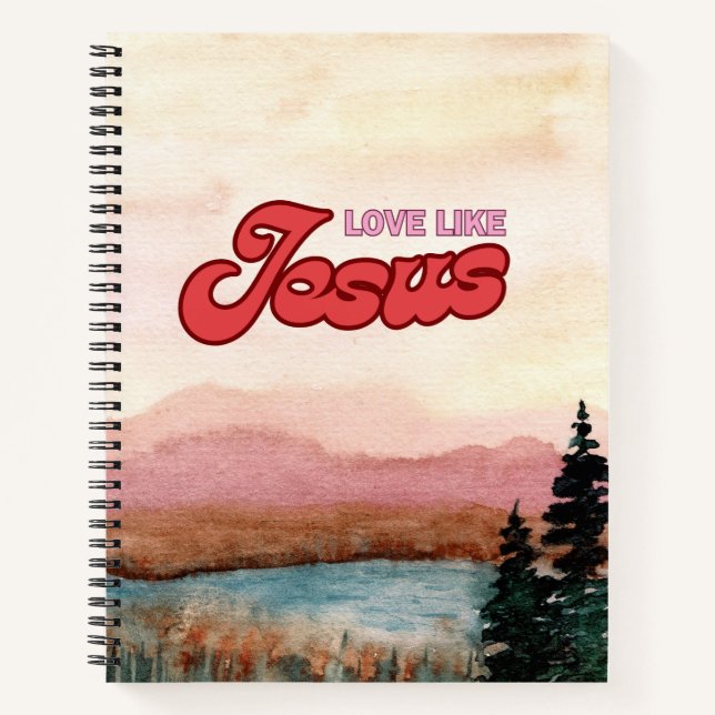 Liebe wie Jesus Notizbuch (Vorderseite)