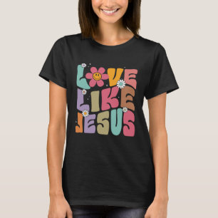Liebe wie Jesus Religious God Hoodie mit Worten T-Shirt