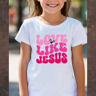 Liebe wie Jesus Valentins-T-Shirt T-Shirt