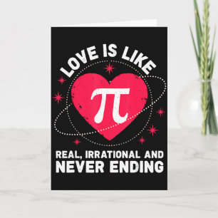 Liebe wie Pi Real Irrational Nie Endend Valentin Karte