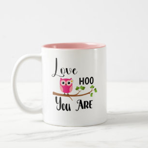 Liebe, wie Sie rosa Eule Tasse sind