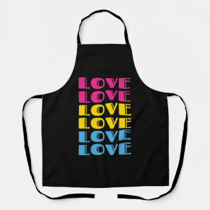 Liebe Wiederholung des LGBTQ-Pansexual-Stolzes Schürze