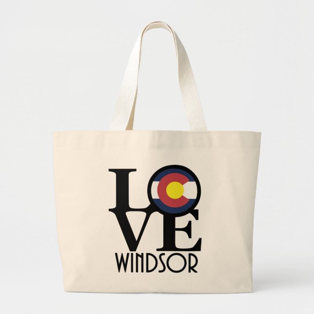 LIEBE Windsor Colorado Jumbo Stoffbeutel (Vorne)