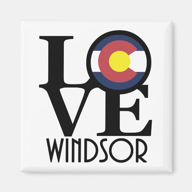 LIEBE Windsor Colorado Magnet (Vorne)