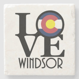 LIEBE Windsor Colorado Steinuntersetzer