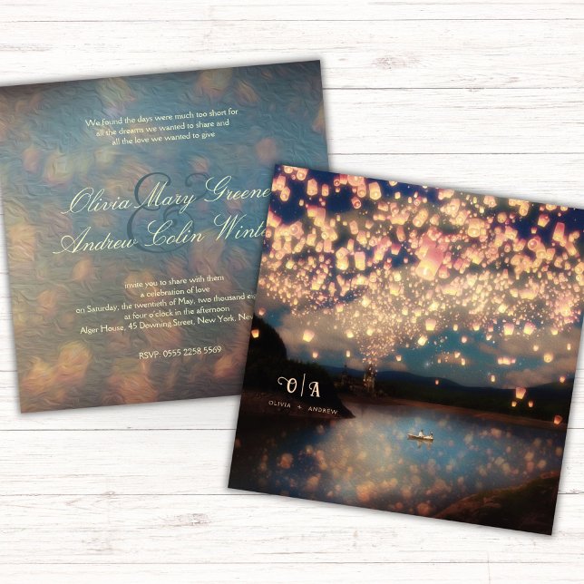 Liebe Wish Lanterns Einladung (Von Creator hochgeladen)