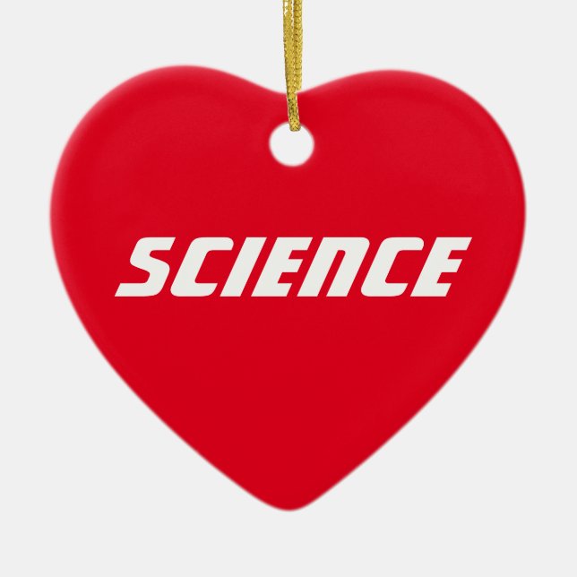 Liebe "Wissenschafts-" - Verzierung Keramik Ornament (Vorne)