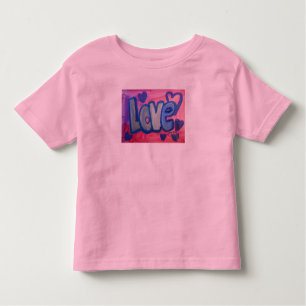 Liebe Word Sweet Candy Art Glitzer Shirts