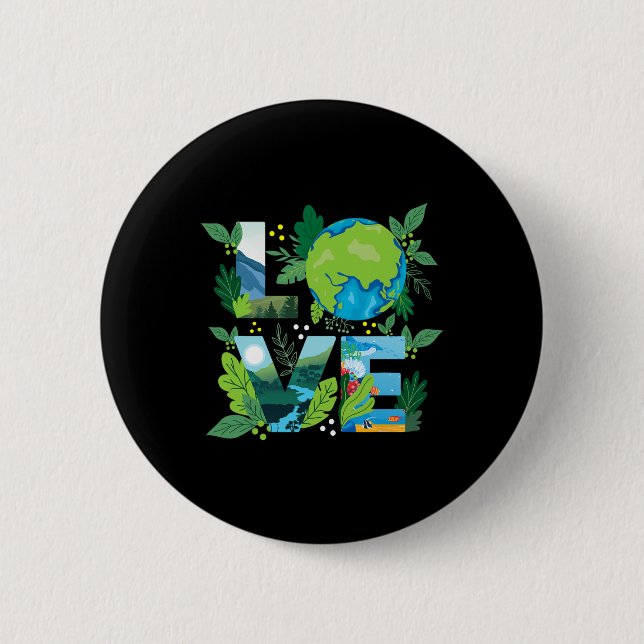 Liebe World - Environmental Protection Earth Day C Button (Vorderseite)