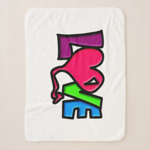 Liebe Wort Kunst Typografie Sherpadecke
