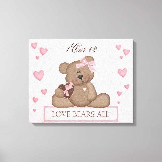 Liebe Wrapped Canvas Leinwanddruck (Vorderseite)