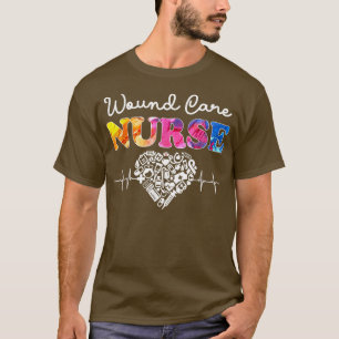 Liebe Wundpflege Wasserkohle Herz Stethoskop N T-Shirt