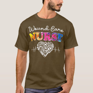 Liebe Wundpflege Wasserkohle Herz Stethoskop N T-Shirt