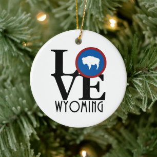 LIEBE Wyoming Keramik Ornament