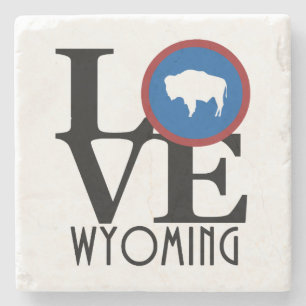 LIEBE Wyoming Steinuntersetzer