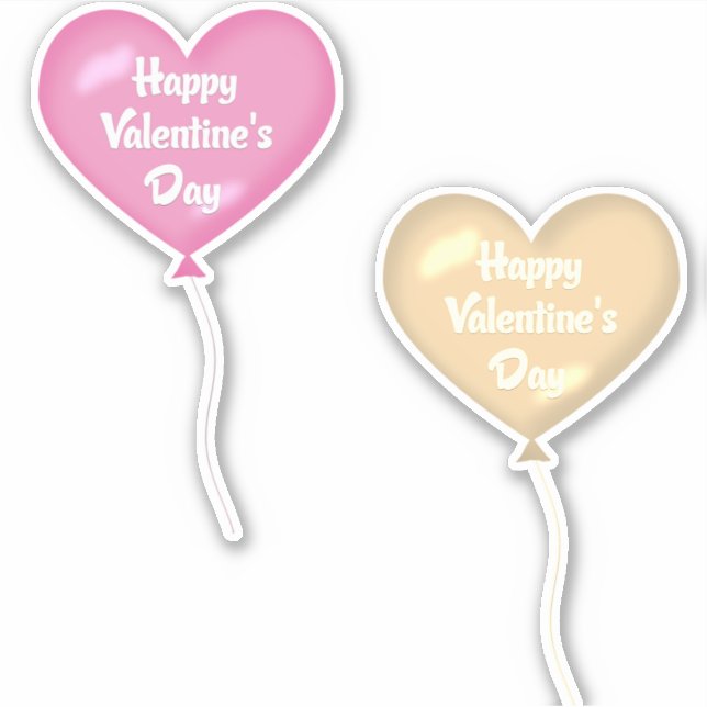 LIEBE x 2 Aufkleber (Vorderseite)