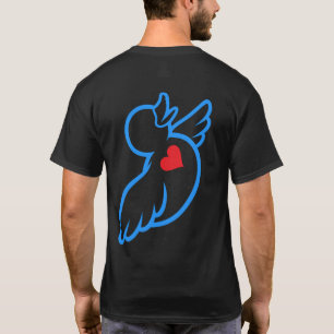 Liebe Yeshua Liebe Menschen Enten T-Shirt - Blau