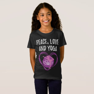 Liebe Yoga Geschenk für Yogis Frieden, Liebe und  T-Shirt