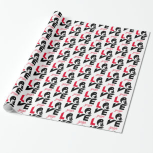 Liebe-Yoga Geschenkpapier