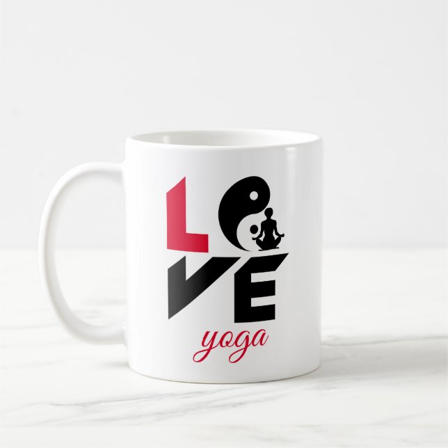 Liebe-Yoga Kaffeetasse (Links)
