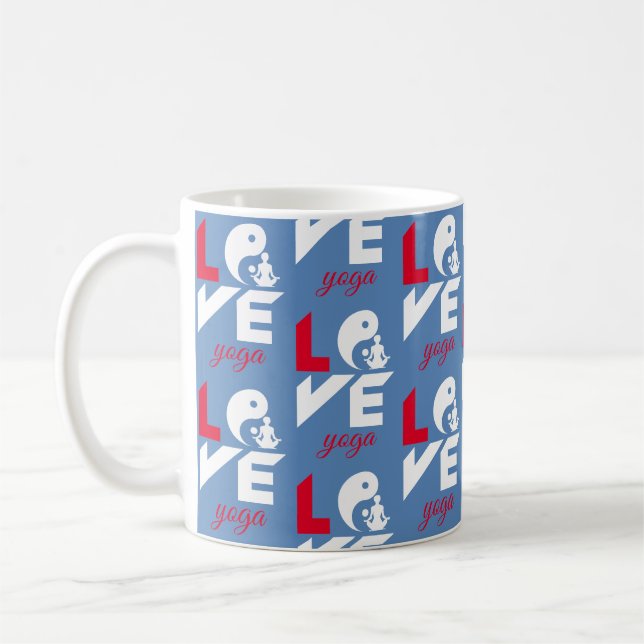 Liebe-Yoga Kaffeetasse (Links)