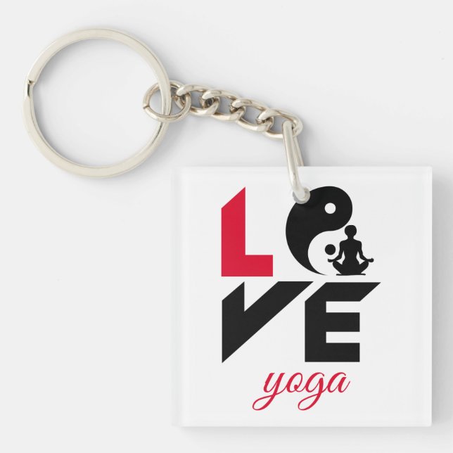 Liebe-Yoga Schlüsselanhänger (Vorderseite)