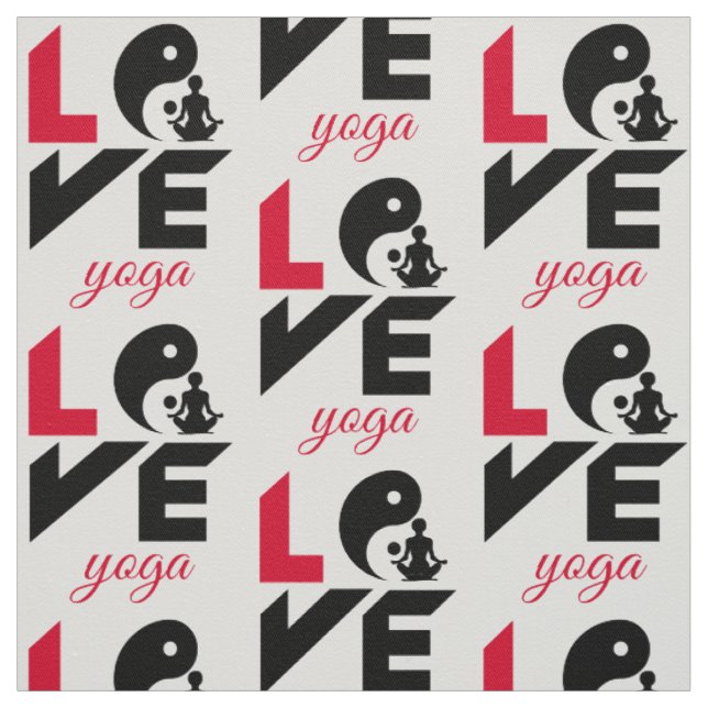 Liebe-Yoga Stoff (Muster)