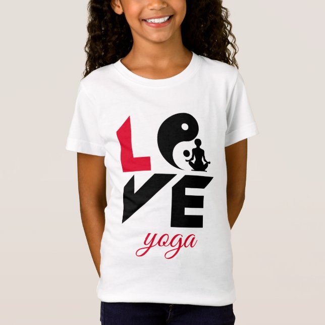 Liebe-Yoga T-Shirt (Vorderseite)