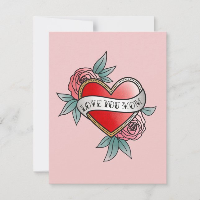 Liebe YOou Mama Feiertagskarte (Vorderseite)