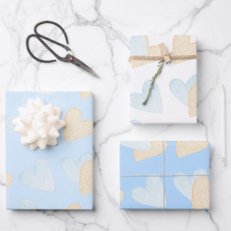 Liebe You Baby Boy Wrapping Paper Sheets Geschenkpapier Set
