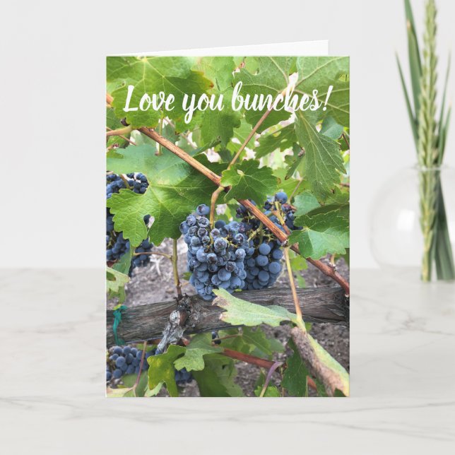 Liebe You Bunches Karte (Vorderseite)