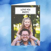 Liebe You Daddy | Foto-Karte von Vater und Kind