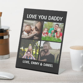 Liebe You Daddy | PERSONALISIERTES FOTO Sockelschild