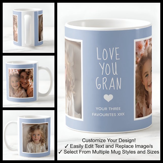 Liebe You Gran Fotos Modernes Blue C410 & White Kaffeetasse (Von Creator hochgeladen)