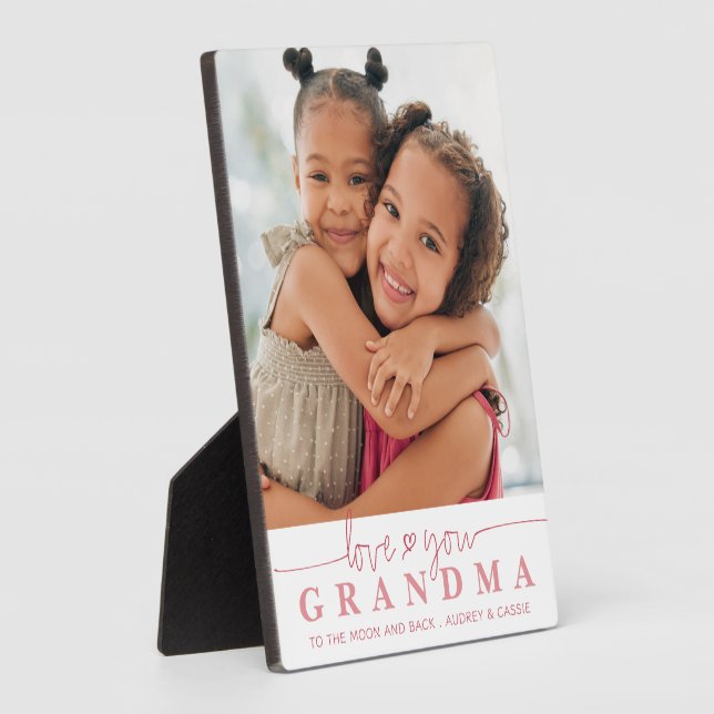 LIEBE YOU GRANDMA Foto Handgeschriebenes Script He Fotoplatte (Seite)