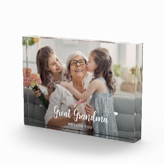 Liebe You Great Oma Modern Script Fotoblock