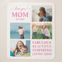 Liebe You Mama Familienfotografie Collage Typograf