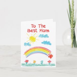 Liebe You Mommy-Rainbow - Birthday Mother Karte