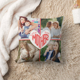 Liebe You Mother, Custom Heart 5 Foto Kissen