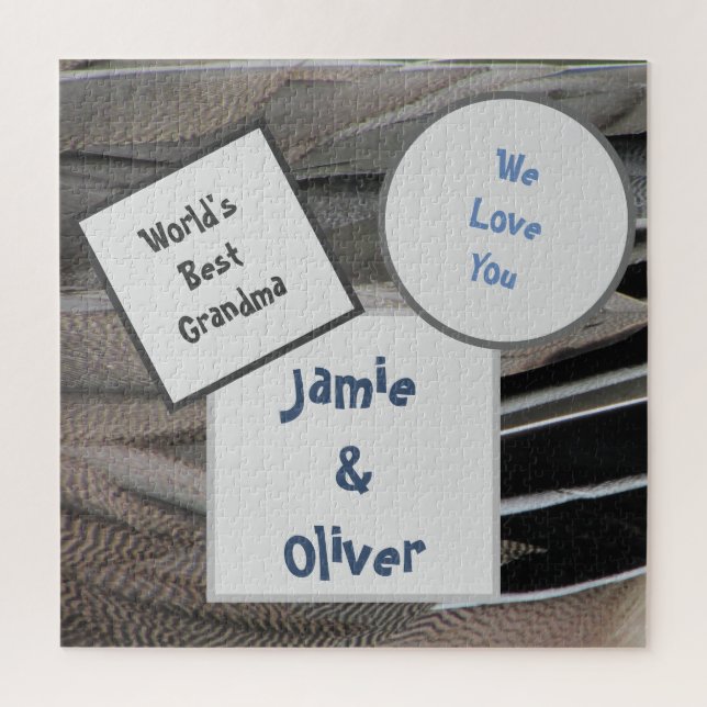 Liebe You Oma Beautiful Duck Feathers (Vertikal)