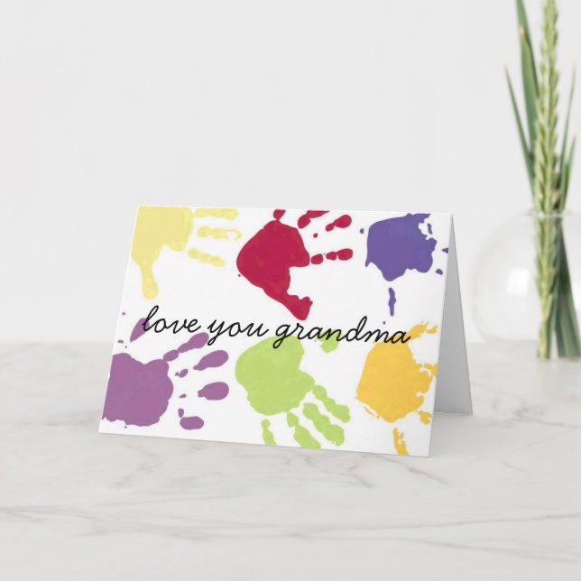 Liebe You Oma Happy Birthday Card Karte (Vorderseite)