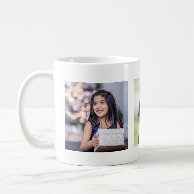 Liebe You Oma | Zwei Foto Script und Herz Tasse (Links)
