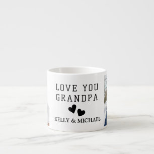 Liebe You Opa Modernes Collage Foto Espresso CUP Espressotasse
